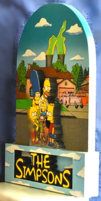 Image 4 of The Simpsons TV Series Hand Crafted 3D Wooden Diorama Wall Décor