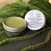 Image 1 of Plantain Herb Salve, 1 oz Tin, Organic Ingredients