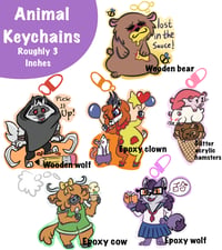 Animal keychains 