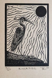 Image 1 of Riverside Linocut