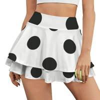 Image 1 of PLAIN POLKA DOT SKORT