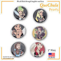 Image 2 of Tattooed Princess pins