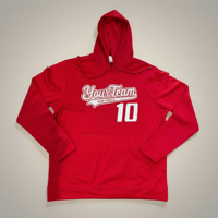 Image 2 of Custom Performance Hoodie | Personalized Team Logo, Name, Number Sweatshirt