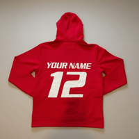 Image 3 of Custom Performance Hoodie | Personalized Team Logo, Name, Number Sweatshirt