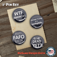 Image 1 of Anti-Trump Sayings Pins