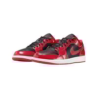 Image 2 of Jordan 1 Low "Patent Varsity Red Black"