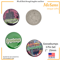 Image 2 of Goosebumps 1inch pins