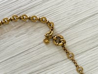 Image 3 of J.Crew vintage brass and rhinestone necklace