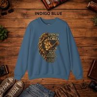 Image 10 of Christian Lion Sweatshirt – "Strength Comes From the Lord" Inspirational Crewneck