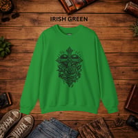 Image 7 of Cross & Roses Linocut — Men's Crewneck Sweatshirt