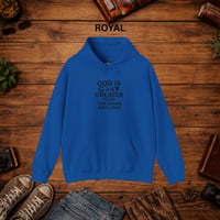 Image 11 of Faith Hoodie— "God Is Greater Than The Highs and Lows" Inspirational Pullover