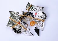 Image 1 of ffxiv warrior enamel pin