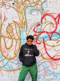 Image 1 of OG SpicyVeganSk8s Hoodie/Sticker Bundle
