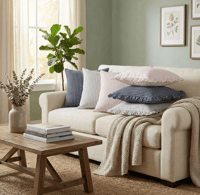 Image 2 of Provincial Ticking Cushion