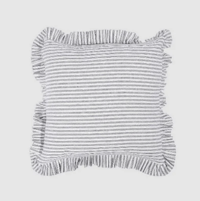 Image 1 of Provincial Frill Ticking Cushion