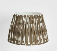 Image 1 of Woven Ikat Drum Shade XL - Brown