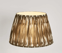 Image 2 of Woven Ikat Drum Shade XL - Brown