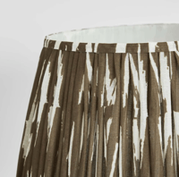 Image 3 of Woven Ikat Drum Shade XL - Brown