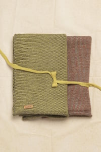 Image 3 of set of two baby alpaca fine scarfs - spring