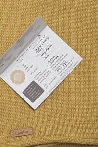 Image 5 of baby alpaca fine scarf - honey