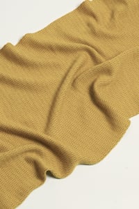 Image 4 of baby alpaca fine scarf - honey