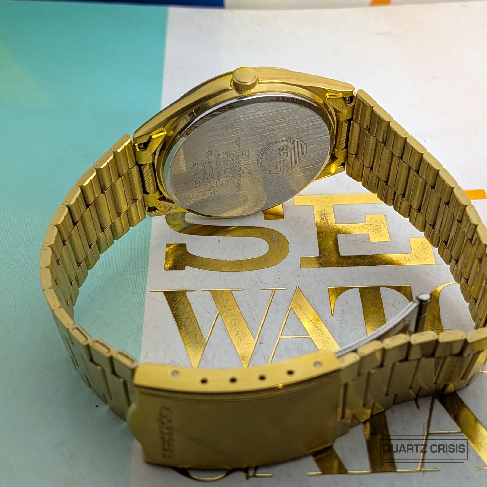 SEIKO Chronos クロノス 5H23-7040 クォーツ 腕時計 1988 Seiko Chronos Quartz Gold Day-Date (5H23-7040) | Quartz