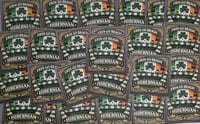 Image 2 of Pack of 25 7x7cm Hibs, Hibernian Erin Go Bragh Football/Ultras Stickers.