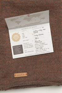 Image 5 of baby alpaca extra fine scarf - clay red