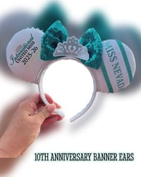 Image 1 of IUM No Rhinestone Banner Ears