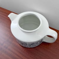 Image 5 of Arabia Finland Krokus Black and White Teapot