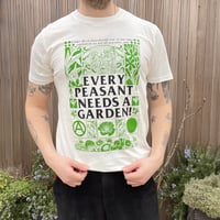 Image 1 of EVERY PEASANT NEEDS A GARDEN OFF-WHITE T-SHIRT