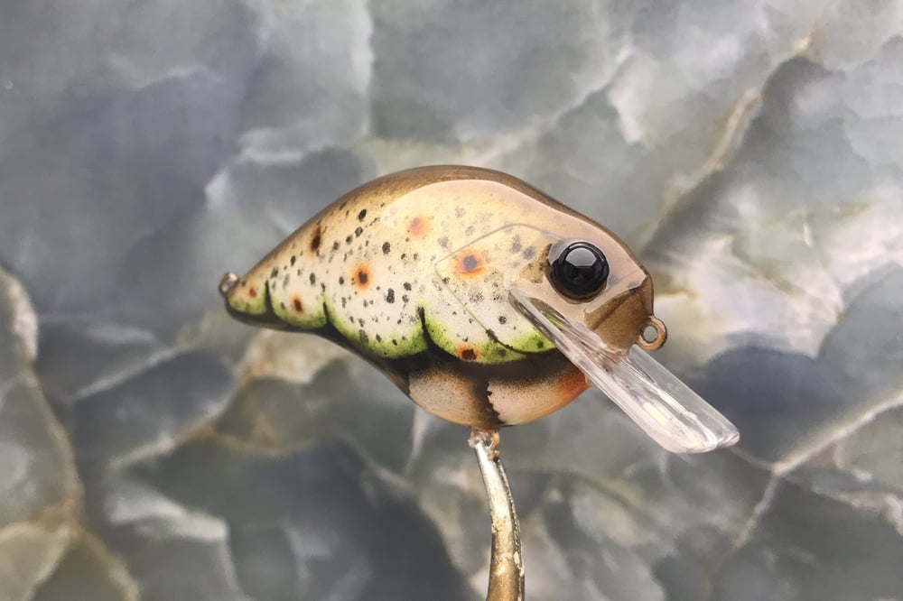 Custom Airbrushed S-CRANK 1.5 Squarebill Crankbait 9614 - Image 2