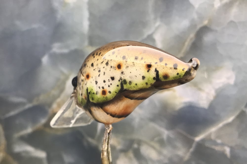 Custom Airbrushed S-CRANK 1.5 Squarebill Crankbait 9614 - Image 3