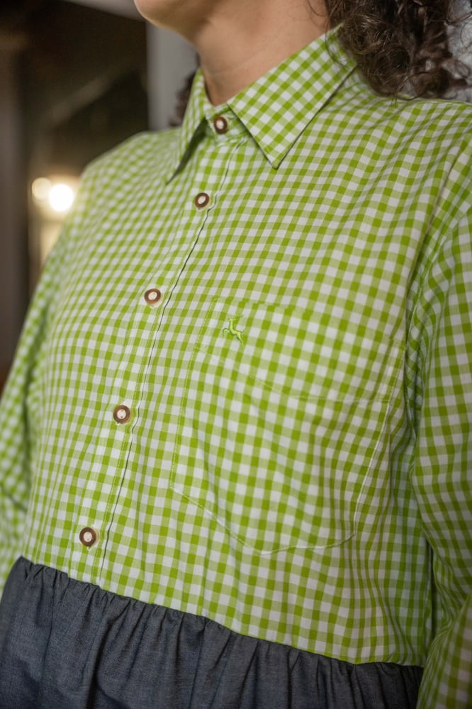 Image of Mari Dress vichy verde