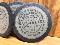 Image 4 of New Orleans Water Meter - Slate coasters