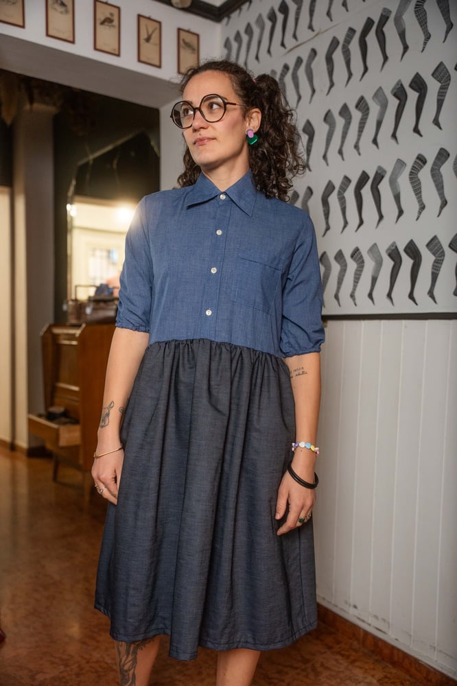 Image of Mari Dress blu jeans