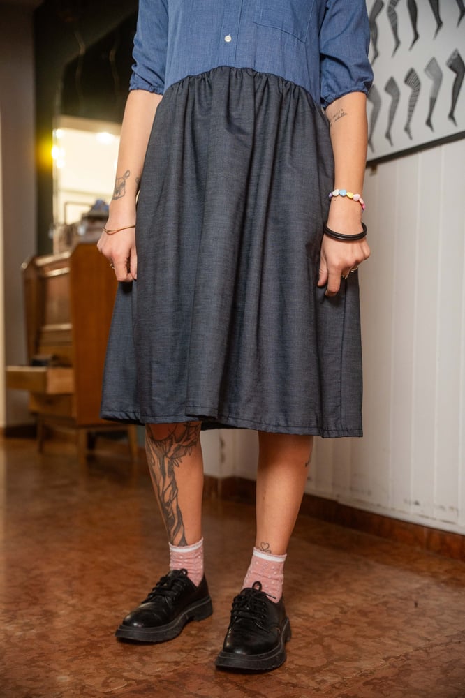 Image of Mari Dress blu jeans