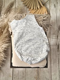 Image 3 of Photo prop | Baby Boy Bodysuit for Photoshoot | Jeremayah | age 9-12 months | grey melange