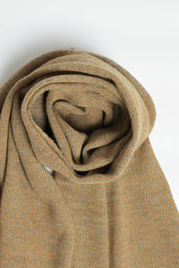 Image 4 of baby alpaca fine scarf - sand