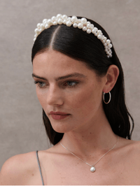 Elenor Head Band - Pearl