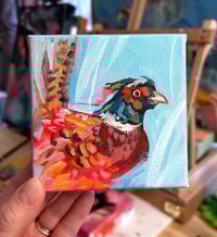 Image 1 of In the tall, tall grass – Pheasant painting