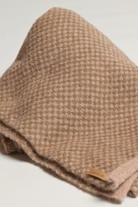 Image 4 of brushed alpaca and silk throw