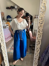 Image 3 of Linen Big Tee White Sm/Med