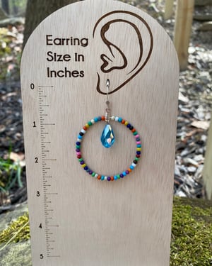 Image of Candy & Crystals - Large Hoop Earrings