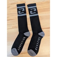 Image 1 of Confusion magazine socks  (black)