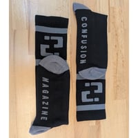 Image 2 of Confusion magazine socks  (black)