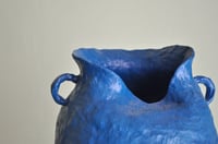 Image 3 of Oltremare Sculptural Vase – Hand-built Coiled Sculpture