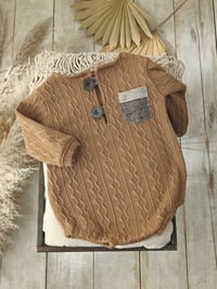 Image 1 of Photo prop | Boy bodysuit for photoshoot | Ari | camel | 12-15 months | 18-24 months