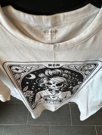 Image 3 of Mom Tarot Graphic Tee | Spooky Coffee Lover Shirt
