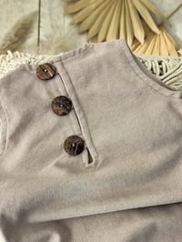 Image 2 of Photo prop | Sitter onesie for photoshoot | Ethan | age 9-12 months | latte color